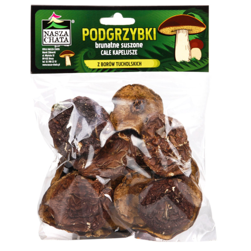 Podgrzybki suszone kapelusze kl.II 40g Podgrzybki suszone kapelusze kl.II 40g