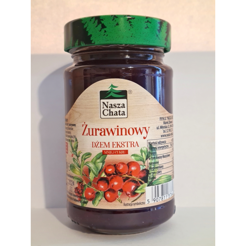 Żurawiny leśne dżem 250g Żurawiny leśne dżem 250g
