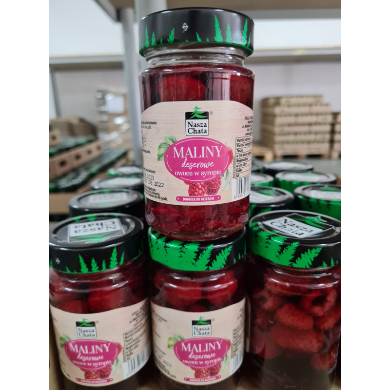 Maliny deserowe 230g